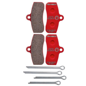 FRONT BRAKE PADS TEKNEEX 4 PISTONS CALIPER D18 – gallery image