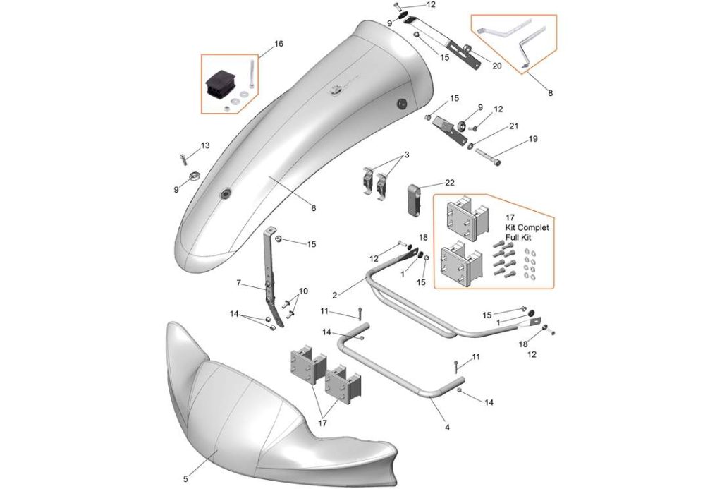 KG MK20 KIT SUPPORT TOP END